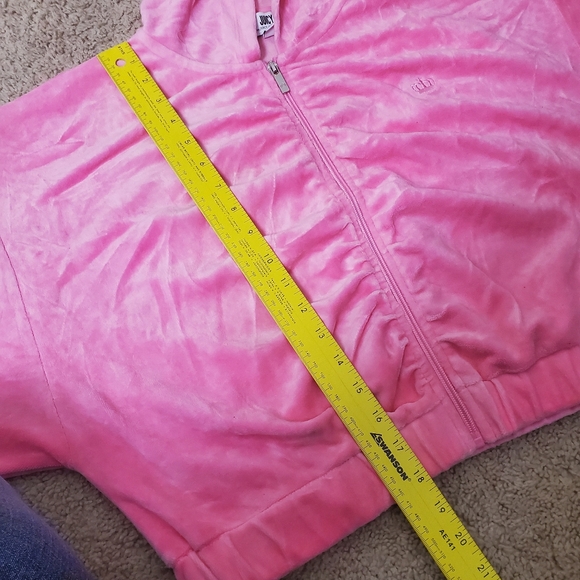 Barbie Hot Pink Juicy Crop Top Long Sleeve Sweater XXL - Picture 10 of 16